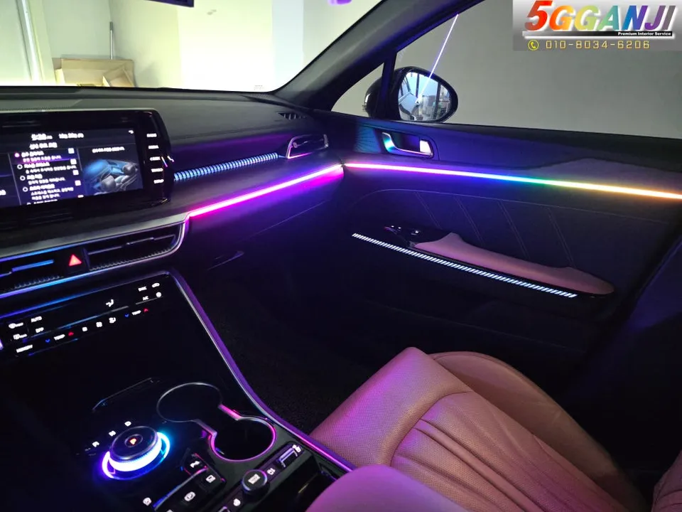 Kia K5 DL3 ambient lighting - Kia K5 DL3 Ambient Lighting Review — Natural Installation photo 4