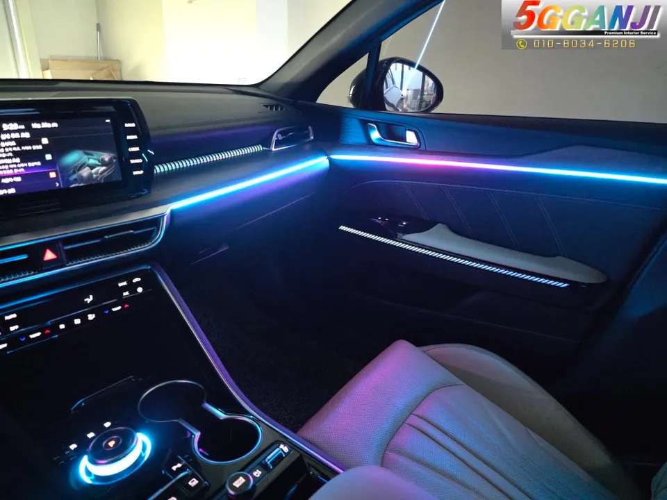 Kia K5 DL3 ambient lighting - Kia K5 DL3 Ambient Lighting Review — Natural Installation photo 5
