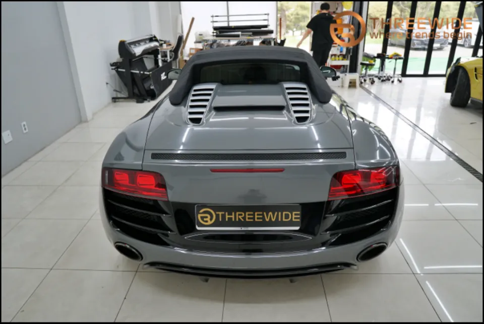 Audi R8 Vinyl Wrap Review — Cement Color Transformation photo 2