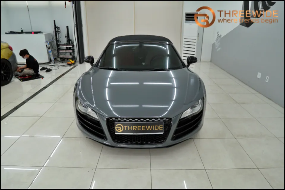 Audi R8 vinyl wrap - Audi R8 Vinyl Wrap Review — Cement Color Transformation photo 4