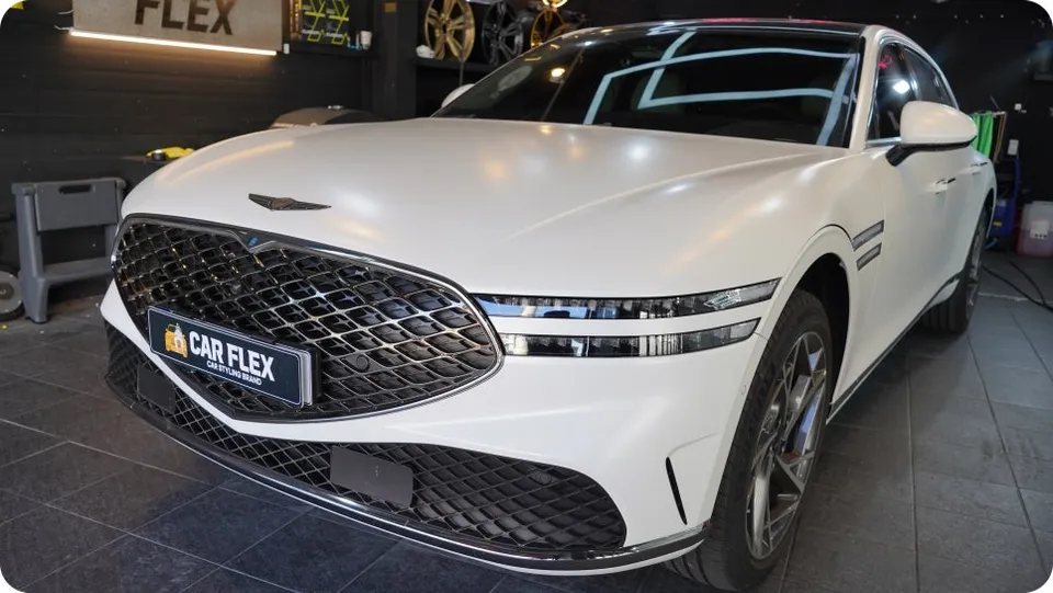 Genesis G90の無光PPF施工事例｜費用目安・仕上がり 施工写真 1-1