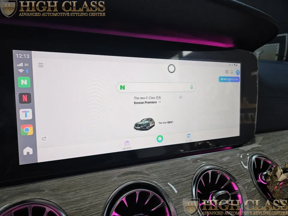 Mercedes-Benz E-Class CabrioletのAndroid Auto・CarPlay取付事例 施工写真 3-2