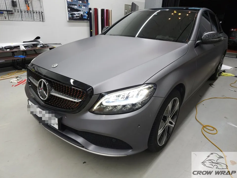 Mercedes-Benz Cクラスのカーラッピング事例|費用目安・仕上がり 施工写真 3-3