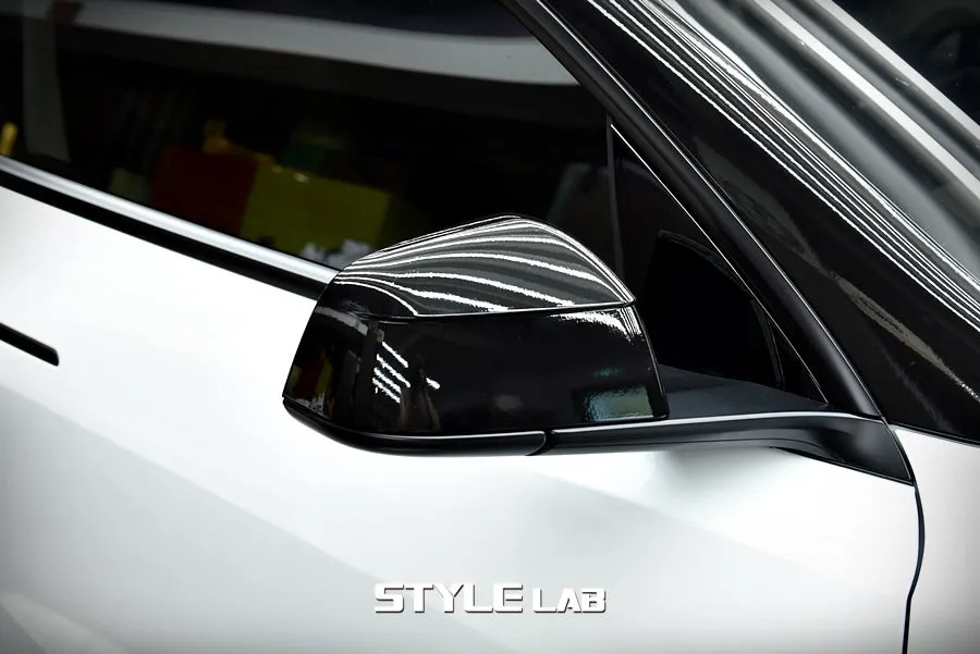Tesla Model Y vinyl wrap - Tesla Model Y Vinyl Wrap Review: Gloss Black Two-Tone photo 3