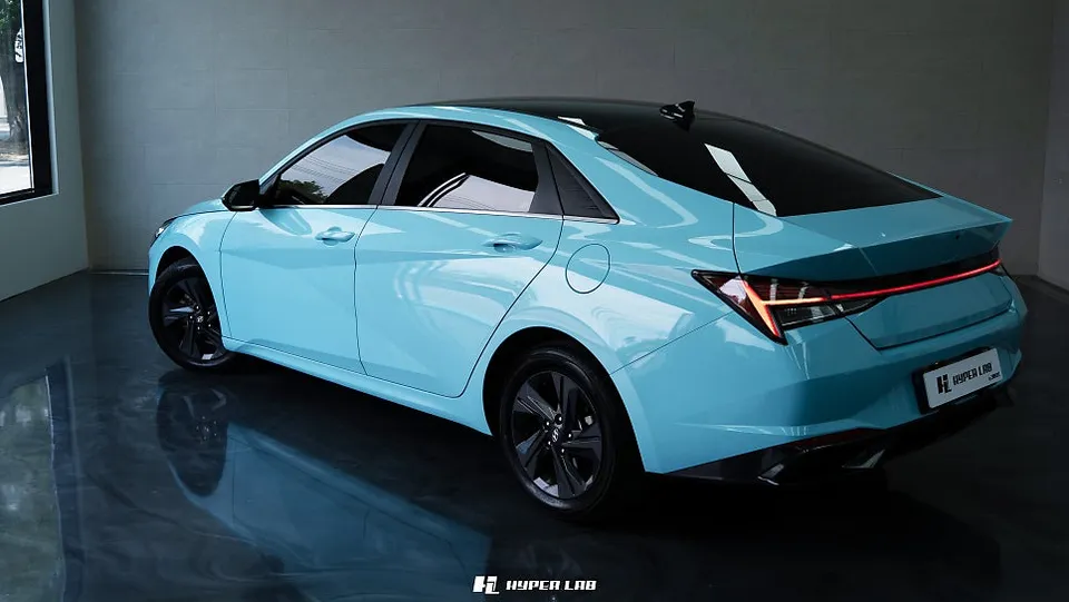 Hyundai Elantra CN7 vinyl wrap - Hyundai Elantra CN7 Vinyl Wrap Review - Unique Color photo 6