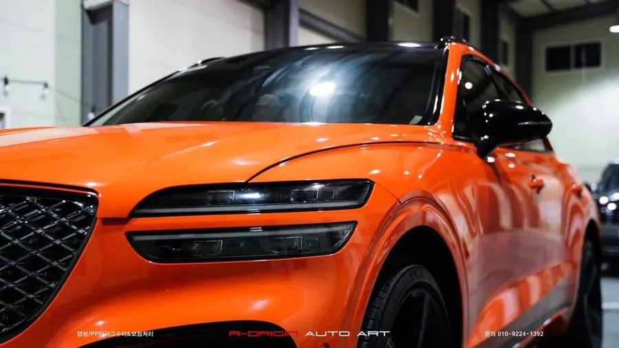 Genesis GV70 vinyl wrap - Genesis GV70 Vinyl Wrap Review: Bold Color Change photo 4