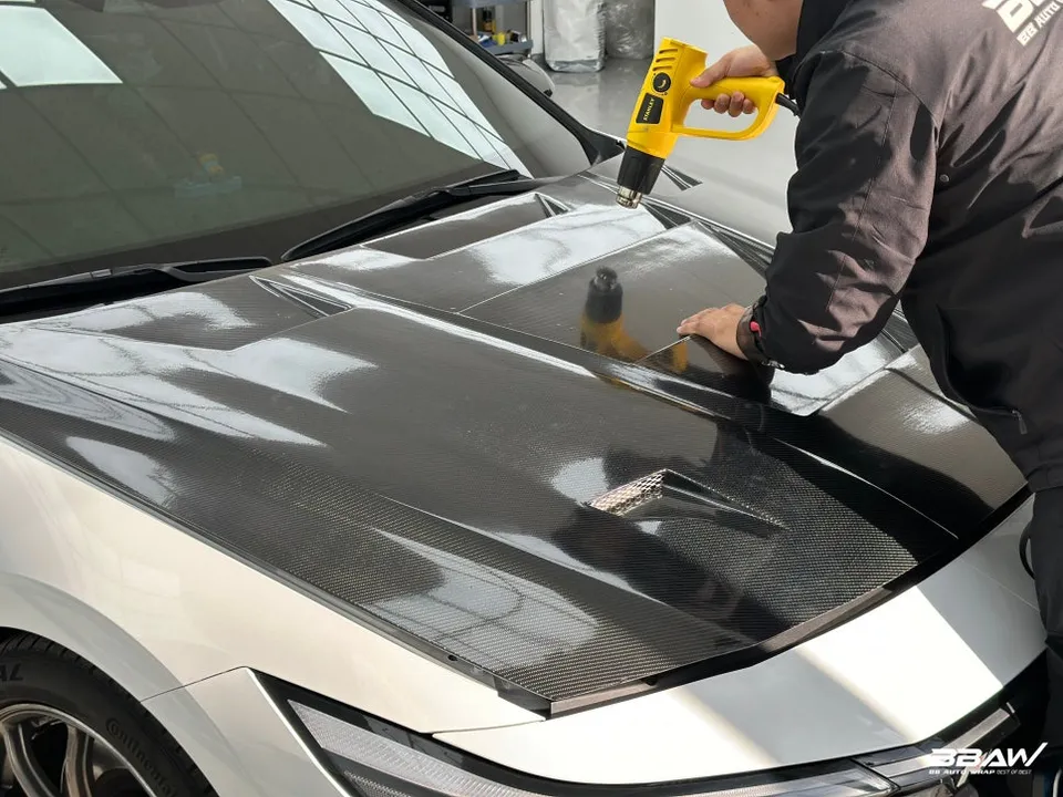Hyundai Elantra Nのカーラッピング事例|費用目安・仕上がり 施工写真 3-3