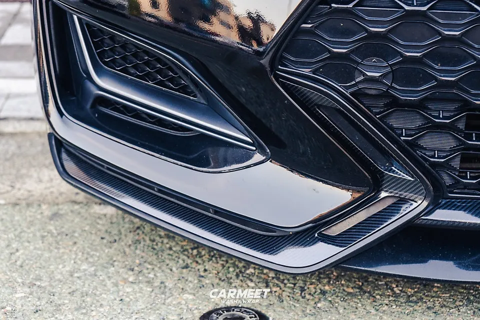 Hyundai Veloster Nのカーラッピング事例|費用目安・仕上がり 施工写真 1-2