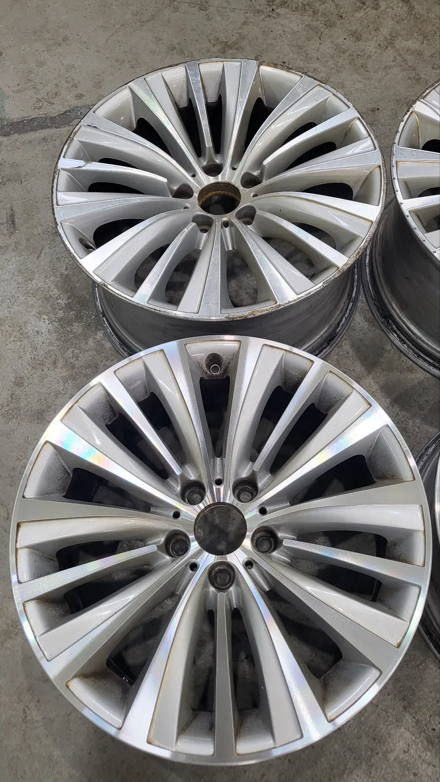 BMW 5 Series GT wheel repair installation result
