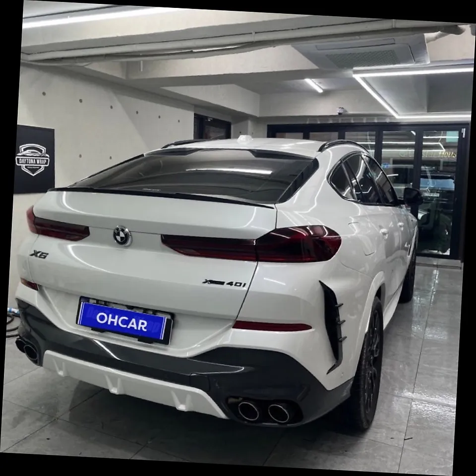 BMW X6 vinyl wrap - BMW X6 Full Vinyl Wrap: AMG Gray Color Change Review photo 5