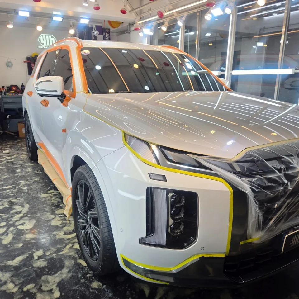 Hyundai Palisadeのガラスコーティング事例|費用目安・仕上がり 施工写真 2-1