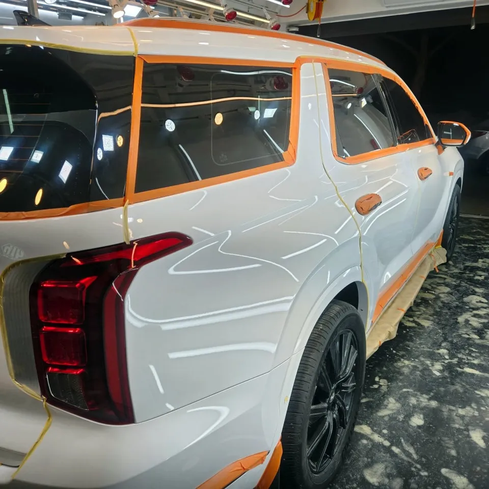 Hyundai Palisadeのガラスコーティング事例|費用目安・仕上がり 施工写真 1-2