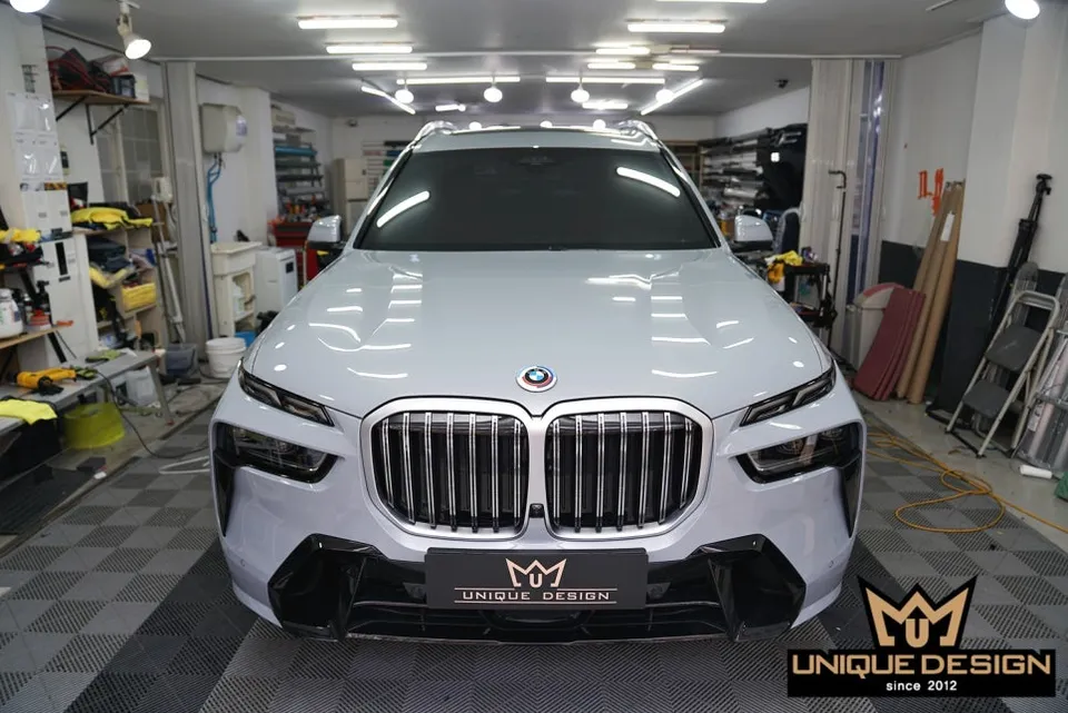 BMW X7 PPF施工事例｜クロームパーツのブラックアウト化 施工写真 3-1