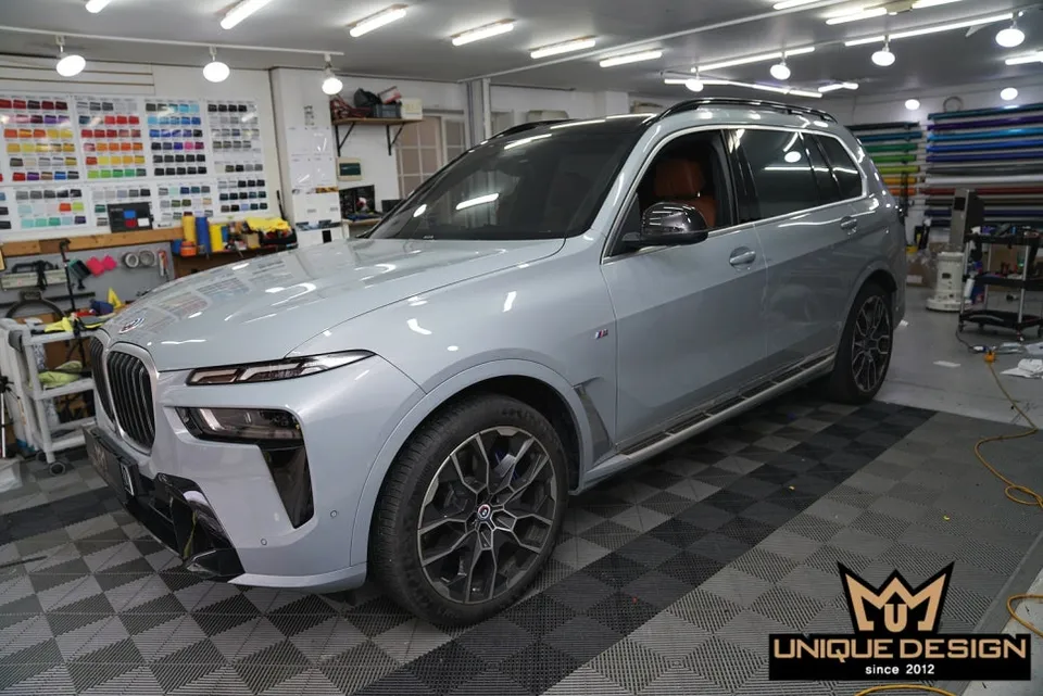 BMW X7 PPF施工事例｜クロームパーツのブラックアウト化 施工写真 4-2