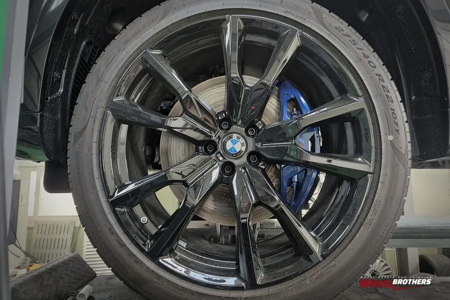BMW X7 M60iのホイールリペア・塗装事例 施工写真 3-1