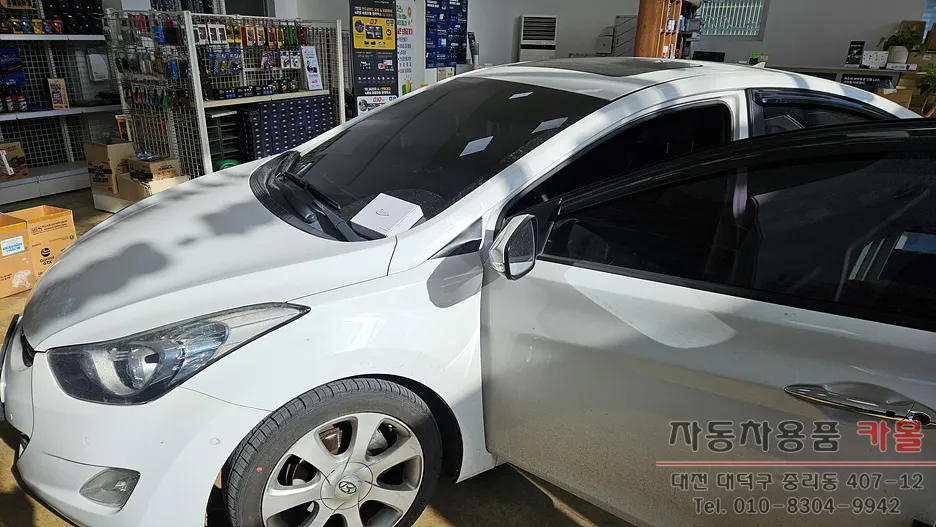 Hyundai Elantra MD ppf installation result