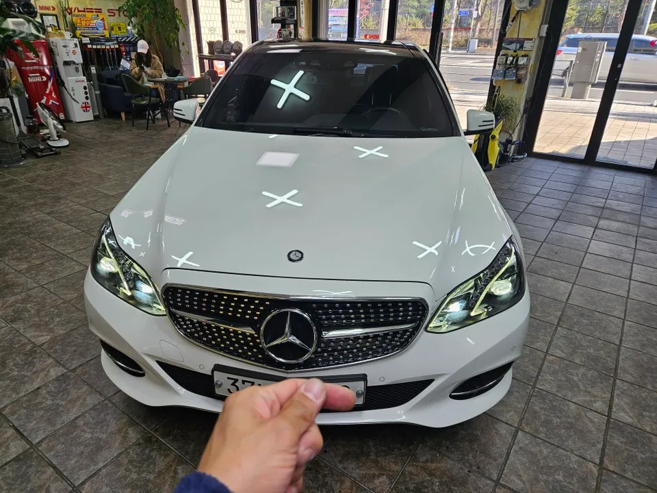 Mercedes-Benz E-Class body repair installation result