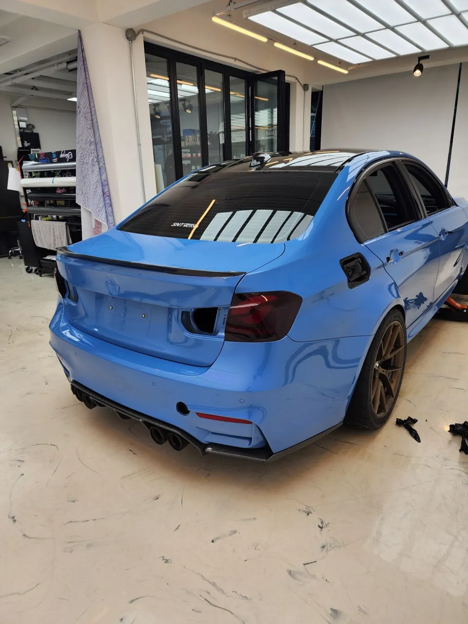 BMW M3のカーラッピング事例 施工写真 2-1