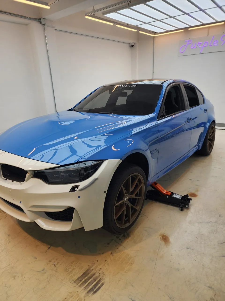 BMW M3のカーラッピング事例 施工写真 3-1