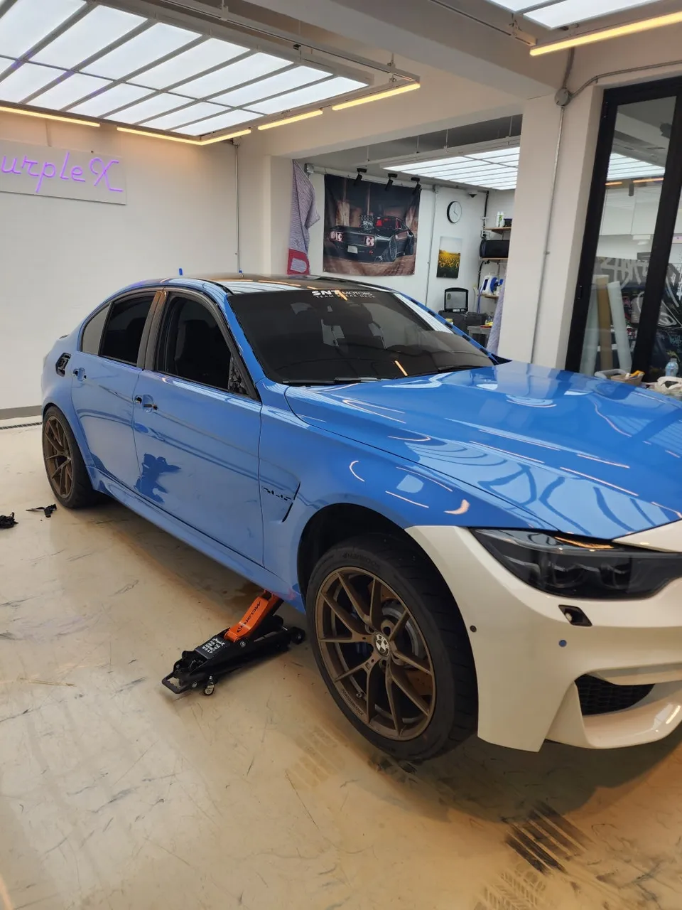 BMW M3のカーラッピング事例 施工写真 4-1
