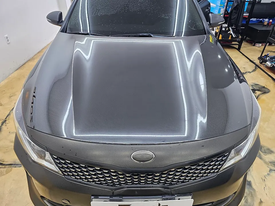 Kia K5のPPF施工事例|カメレオンフィルムの仕上がり 施工写真 2-2
