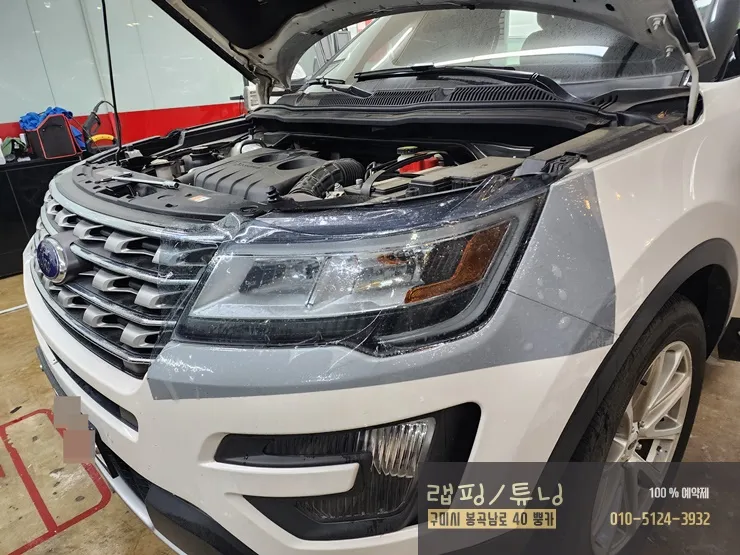 Ford ExplorerのライトPPF施工事例｜費用目安と仕上がり 施工写真 2-1