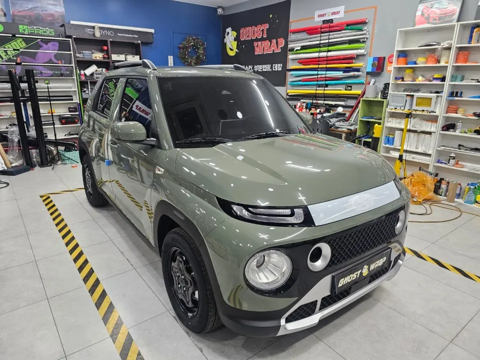 Hyundai Casperのカーラッピング事例｜費用目安・仕上がり 施工写真 2-1