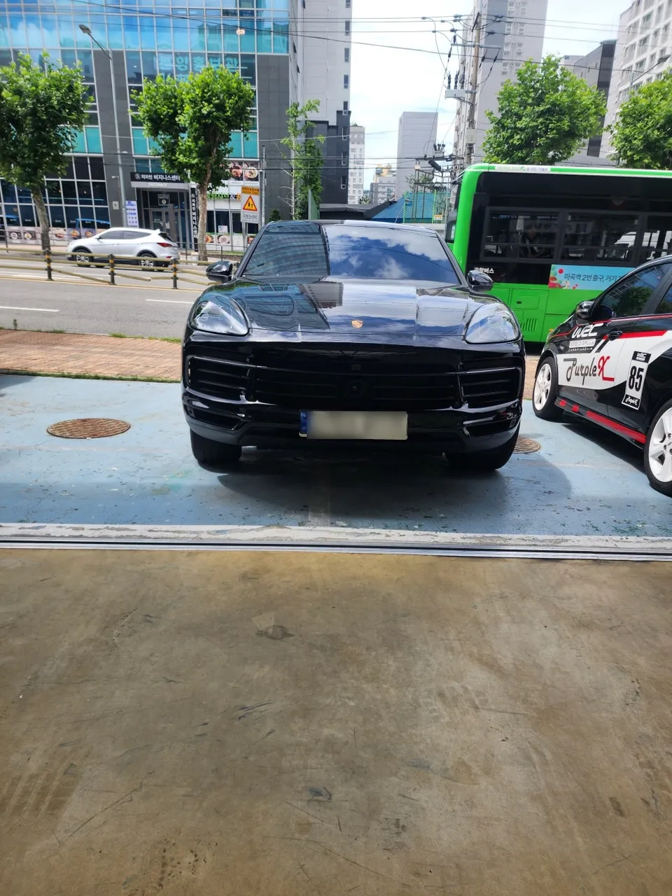 Porsche Cayenne PPF施工事例|韓国での実例と費用目安 施工写真 1-1