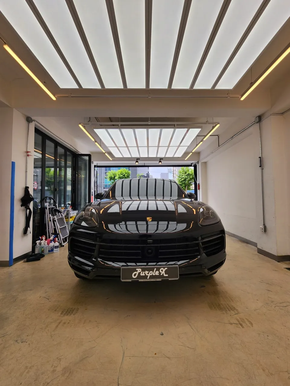 Porsche Cayenne PPF施工事例|韓国での実例と費用目安 施工写真 1-3