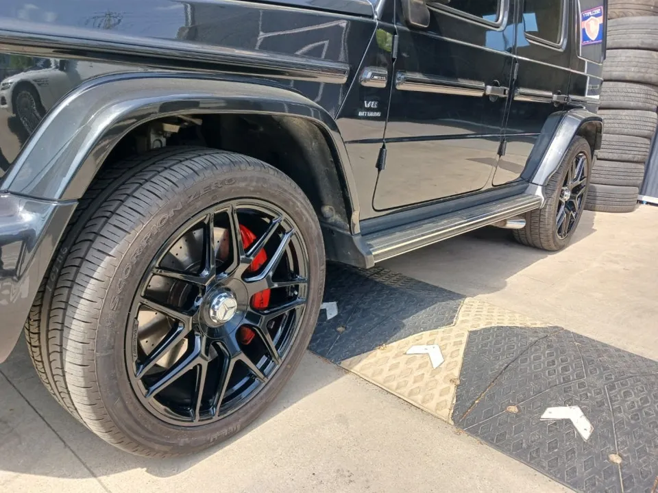 Mercedes-Benz G63 AMGのホイールリペア・塗装事例 施工写真 1-1