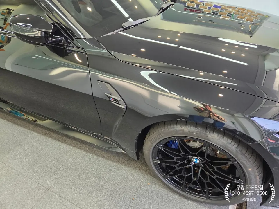 BMW M4 G82 PPF施工事例｜マットな質感と保護効果 施工写真 6