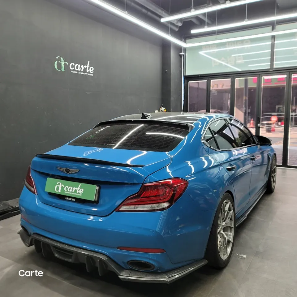 Genesis G70のカーラッピング事例|費用目安・仕上がり 施工写真 1-1