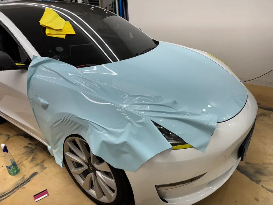 Tesla Model 3 PPF施工事例｜費用目安と仕上がり 施工写真 2-1