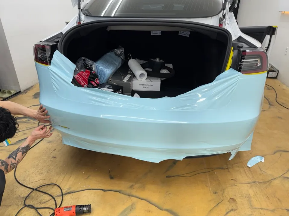 Tesla Model 3 PPF施工事例｜費用目安と仕上がり 施工写真 2-2