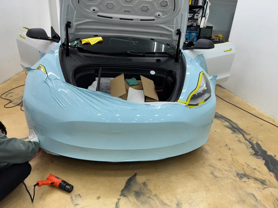 Tesla Model 3 PPF施工事例｜費用目安と仕上がり 施工写真 4-2