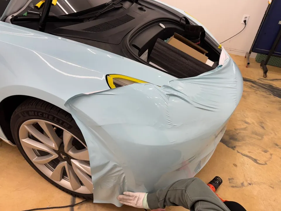 Tesla Model 3 PPF施工事例｜費用目安と仕上がり 施工写真 1-3