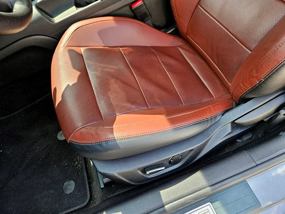 Ford Mustang interior customization - Ford Mustang Interior Customization Review — Premium Red Napa Lea photo 2