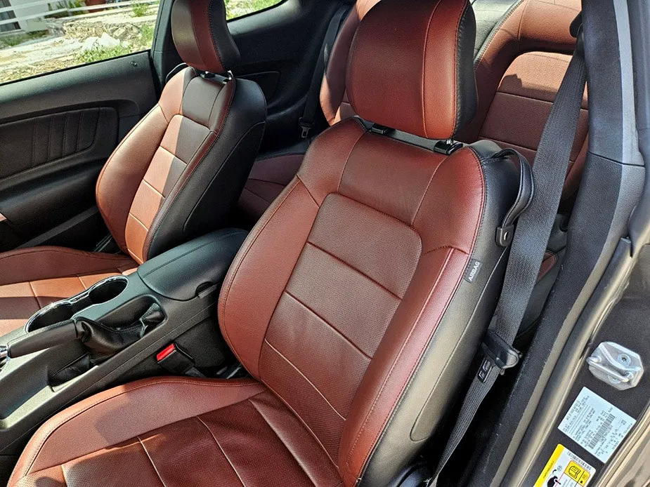 Ford Mustang interior customization - Ford Mustang Interior Customization Review — Premium Red Napa Lea photo 3