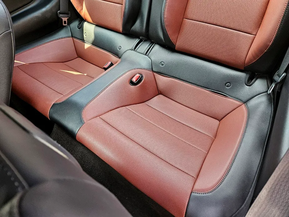 Ford Mustang interior customization - Ford Mustang Interior Customization Review — Premium Red Napa Lea photo 5