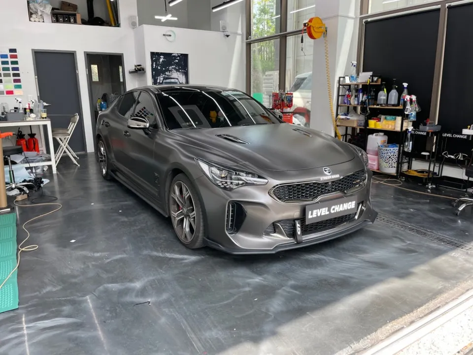 Kia Stinger Vinyl Wrap Review: Gotland Green Metallic Transformat photo 2