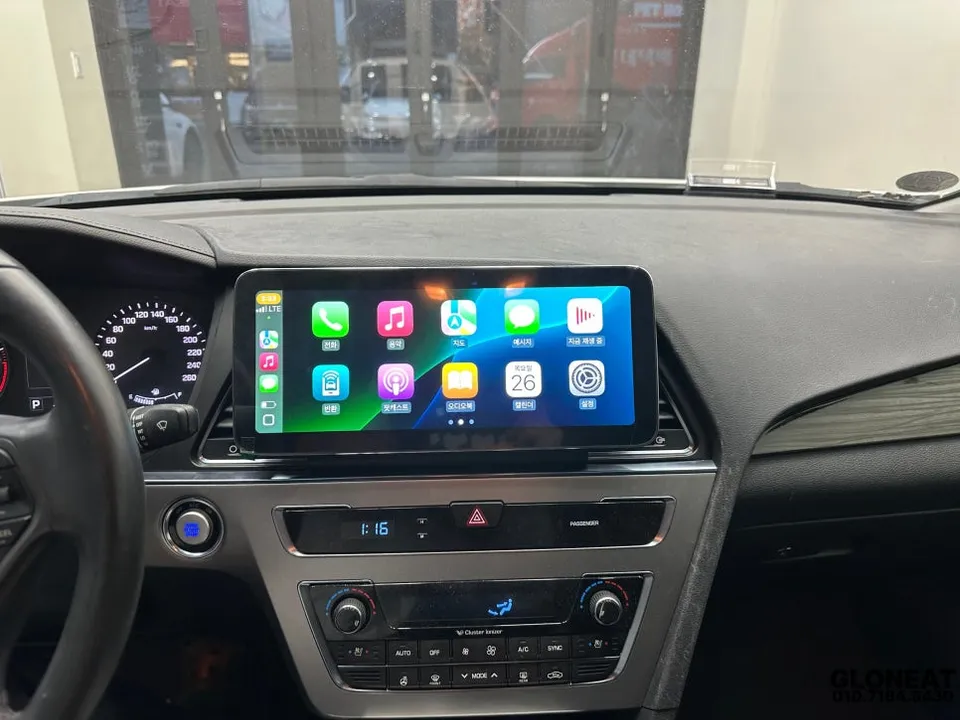Hyundai Sonata LFのAndroid Auto・CarPlay取付事例 写真