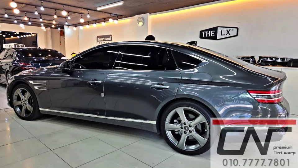 Genesis G80 Window Tinting Review: Blockforty Viva Sky Blue photo 2