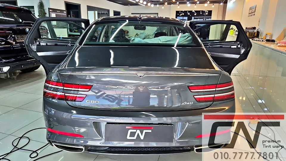 Genesis G80 window tinting - Genesis G80 Window Tinting Review: Blockforty Viva Sky Blue photo 5