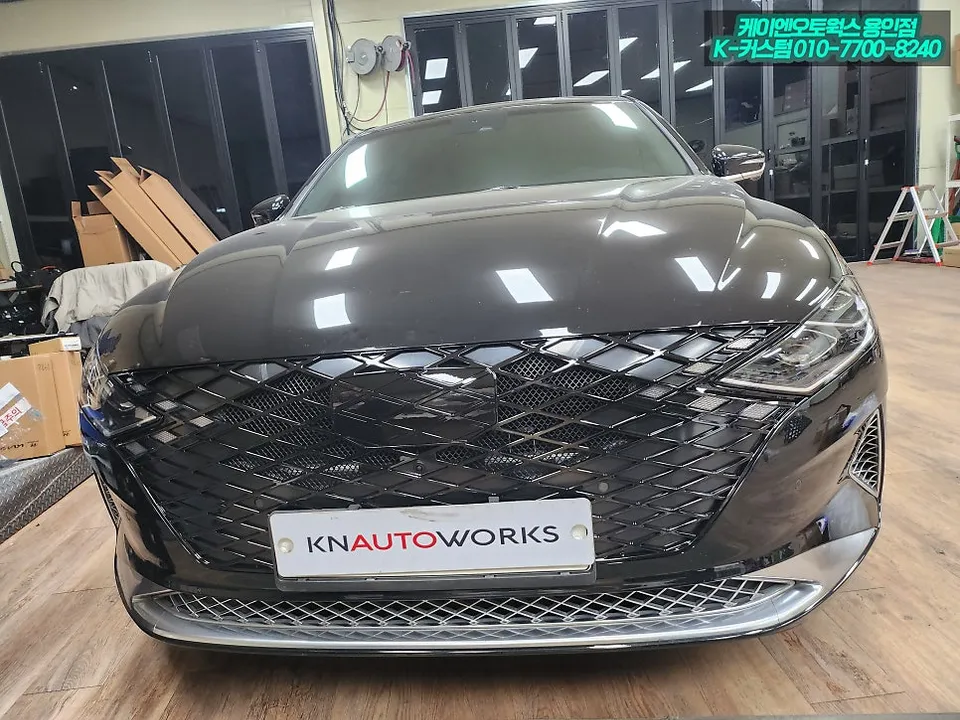 Hyundai Grandeur IG vinyl wrap - Hyundai Grandeur IG Vinyl Wrap Review: Black Force Complete photo 4