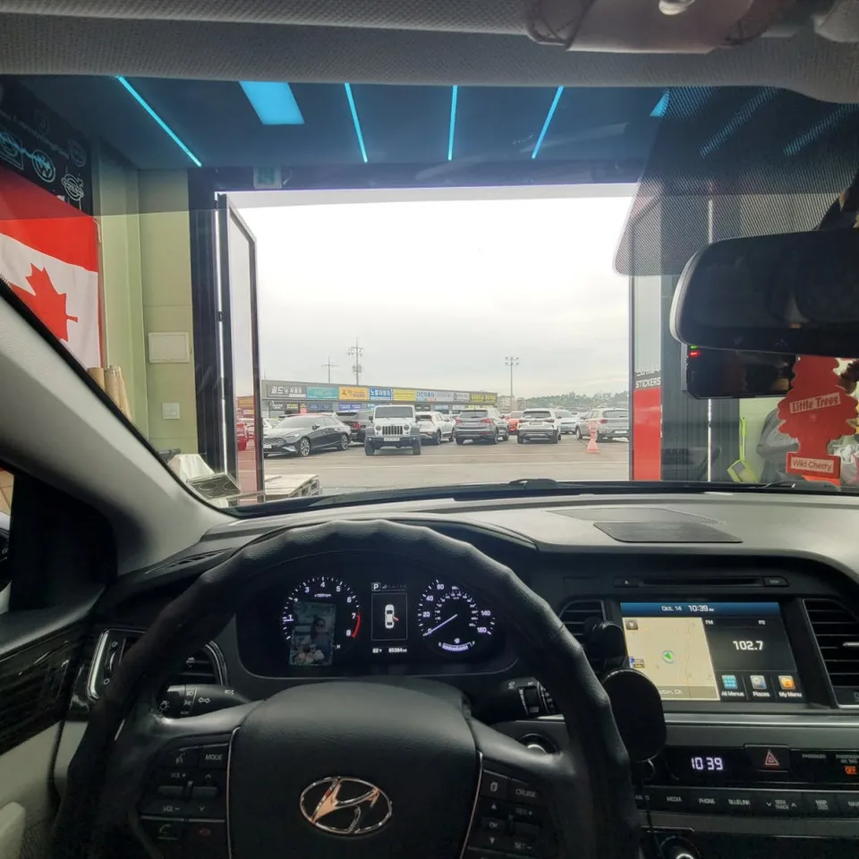 Hyundai Sonata LFのカーフィルム施工事例|米国法規対応 施工写真 1-2