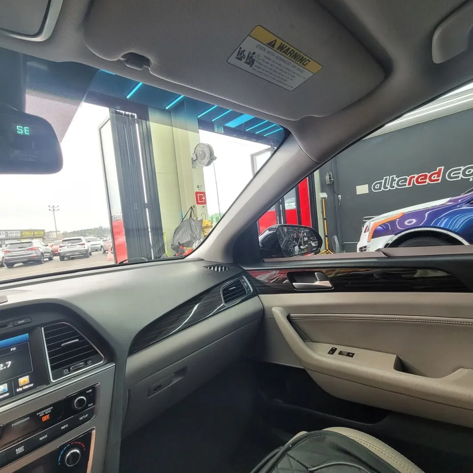 Hyundai Sonata LFのカーフィルム施工事例|米国法規対応 施工写真 2-2