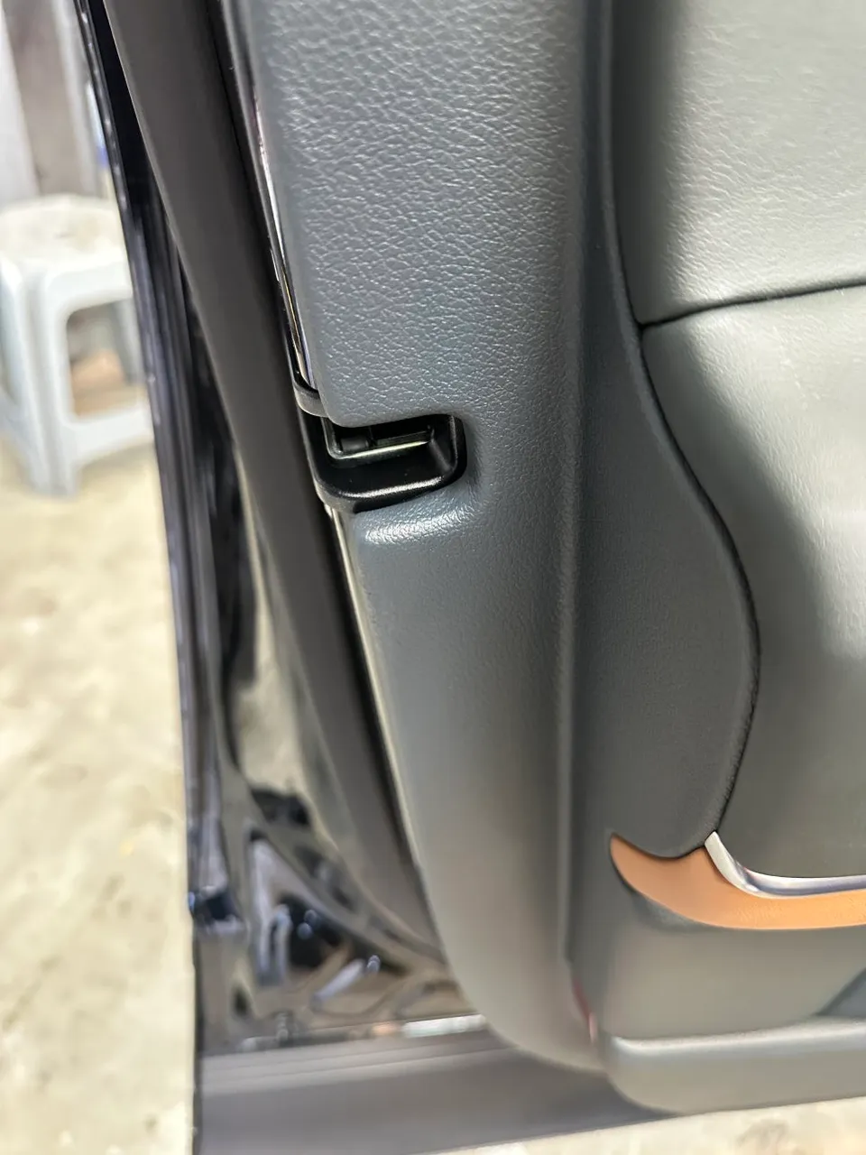 Genesis GV80 interior customization - Genesis GV80 Door Trim Leather Repair Review — Affordable Solutio photo 3