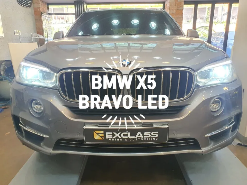 BMW X5 F15 lighting upgrade installation result