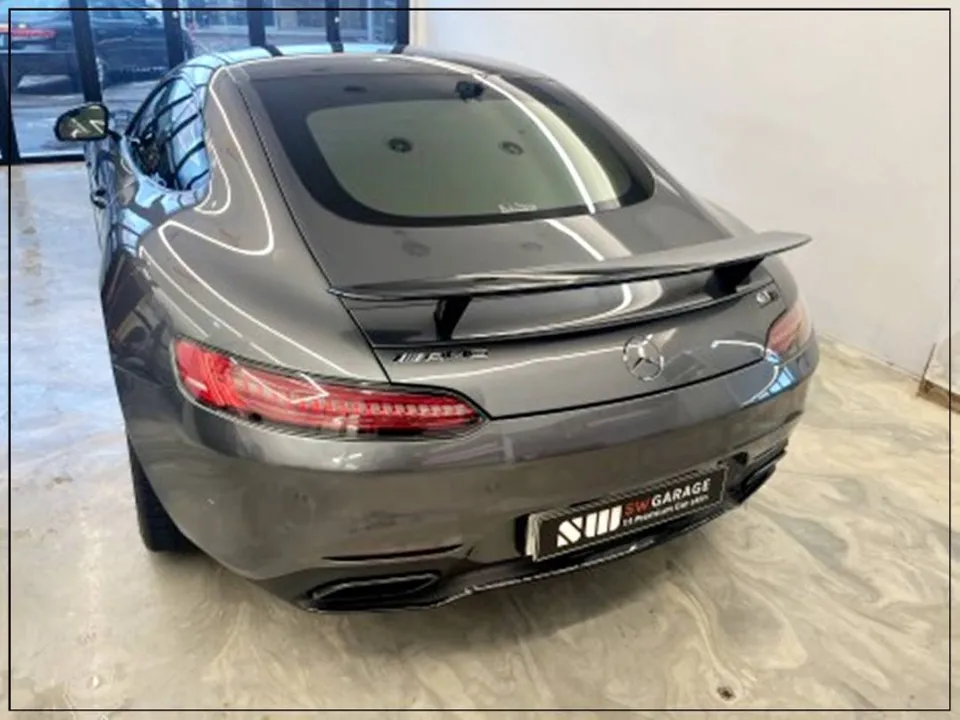 Mercedes-Benz AMG GT vinyl wrap - Mercedes-Benz AMG GT Vinyl Wrap: Dark Yellow Color Change Review photo 5
