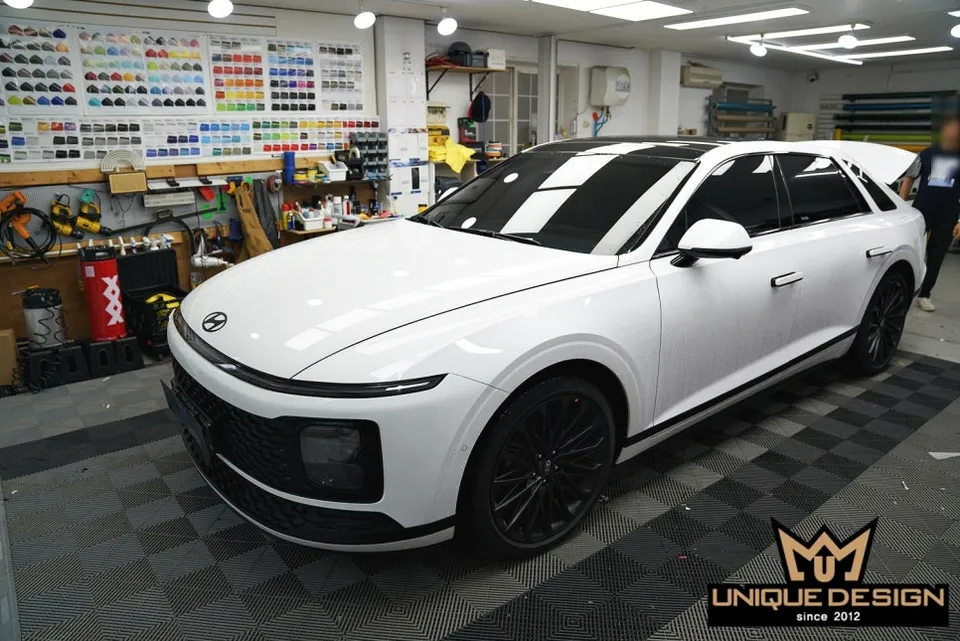 Hyundai AzeraのPPF施工事例｜デュオトーンとコーチライン 施工写真 1-1